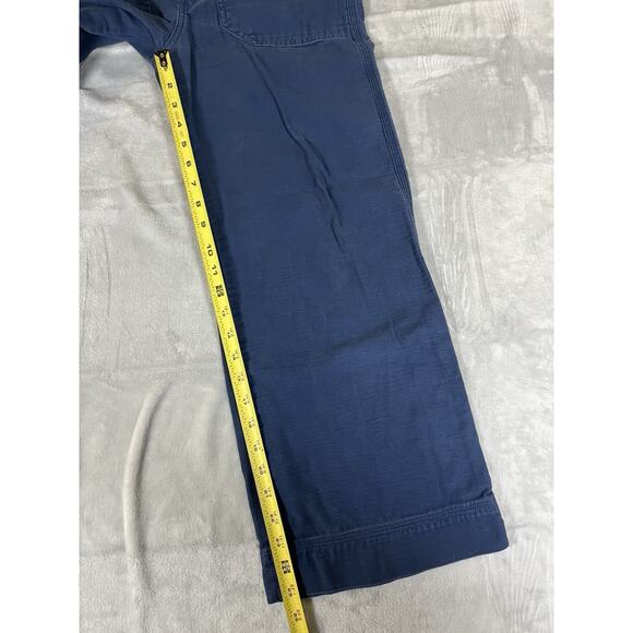 Patagonia Women 0 Organic Cotton Slub Hiking Pants GORPcore Blue Wide Leg 56615 - Picture 9 of 13